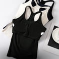 thumbnail image 5 of Women's Tops Tees Blouses V Neck Sleeveless Loose Workout Summer Crop Camisole Tank Tops With Built In Bras for Women, 5 of 8