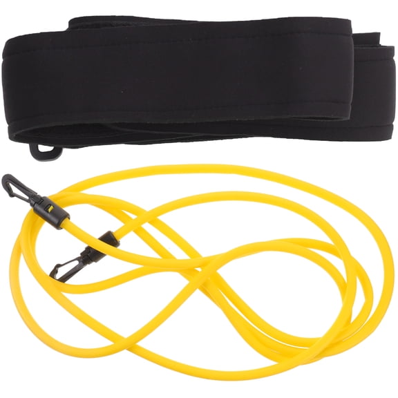 ETHZZLE Swim Bungee Rope Kit with Resistance Belt for Stationary Swimming Training and Fitness Exercise Set