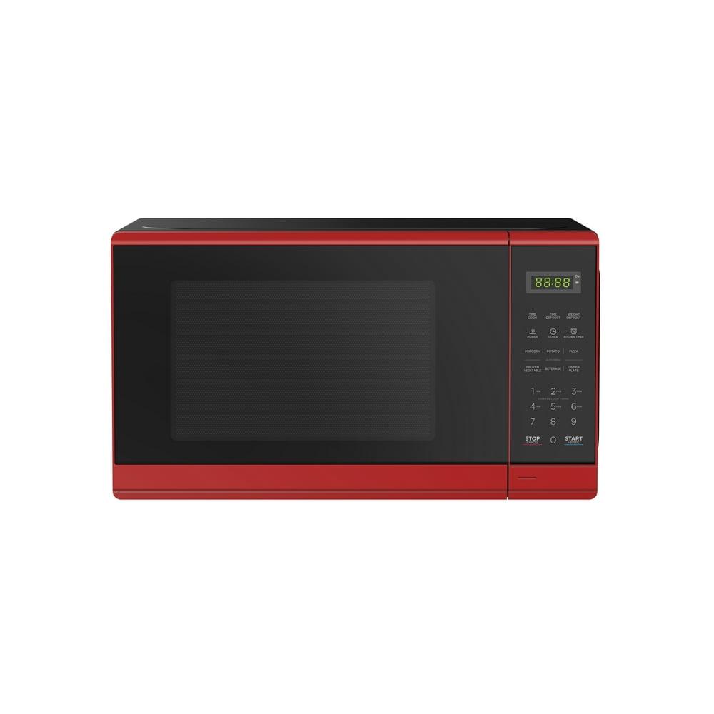 Mainstays 0.7 cu. ft. Red Microwave Oven