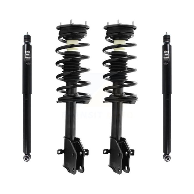 Transit Auto Front Rear Complete Suspension Shocks Strut and Coil Spring Mount Assemblies Kit for Car 2007-2010 Ford Edge Lincoln MKX - Left Right Side (Driver Passenger) K78M-100210