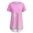thumbnail image 4 of Gaecuw Tunic Tops for Women Loose Fit Plus Size Tops Blouses Short Sleeve T Shirts Regular Fit Pullover Tees T-Shirts Gradient Butterfly Print Tops Crew Neck Blouses T Shirts Summer Tees Tops, 4 of 4