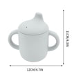 thumbnail image 4 of Lekihaqq Infant Silicone Learning Cup Straw Snack Cup Non-Spill Training Cup Soft Silicone BPA Free Baby Self Feeding Cup Toddler Drinking Cup for Boys Girls, 4 of 6