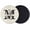 Black, variant on Letter M Coasters Set of 2, Monogram Words Absorbent Coasters for Drinks, Coaster for Bar Office Dining Coffee Table Accessories Decor, Non Slip Round Desk Coaster