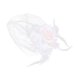 thumbnail image 5 of CRILSTYLEO Short Mesh Veil Bridal Covered Face Veil with Flower White Handmade for Festivals, 5 of 8