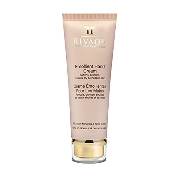 RIVAGE NATURAL DEAD SEA MINERALS Emollient Hand Cream 100 ml RICH with MINERALS and SHEA BUTTER