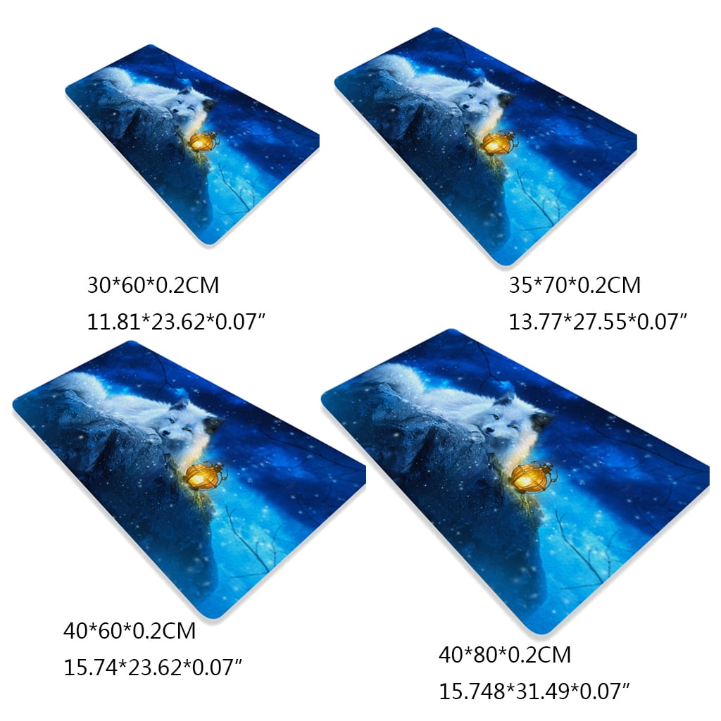 Multifunctional Office Desk Pad Cartoon Gaming Mouse Mat Waterproof PU Computer Mousepad Keyboard Table Cover for Home