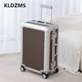 thumbnail image 4 of KLQDZMS equipaje de viaje caja de embarque de aleación de aluminio y magnesio cubierta de carrito de gran capacidad 20 "24" 26 pulgadas maleta nueva, 4 of 4