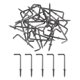 thumbnail image 1 of Ganchos en forma de L Uxcell, paquete de 100, ganchos de tornillo de ángulo recto de 1 1/4 pulgadas para colgar, bronce negro, 1 of 7