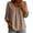 Khaki #005, variant on Cotton Linen Blouses for Women 3/4 Length Sleeve Baby Doll Tunic Tops Peter Pan Collar Baggy Gauze Y2k Beach Shirts, S