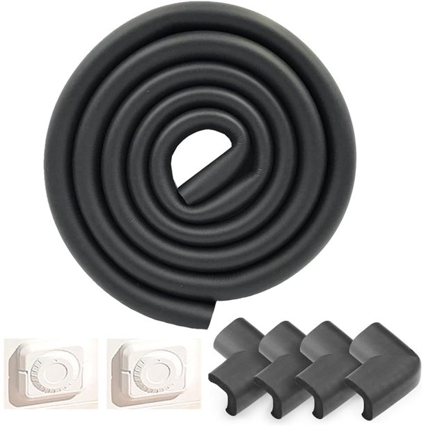 Protectores de Esquinas para Muebles de Silicona, 7PCS Kit, 2M +2 Cubierta de Enchufe + 4 Protecciones para Esquinas de Mesa