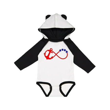 

Inktastic Red Anchor Infinity Turtles Gift Baby Boy or Baby Girl Long Sleeve Bodysuit
