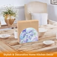 thumbnail image 5 of Butterfly Flowers Hydrangea Napkin Holder for Table Clear Napkin Stand Paper Holder Acrylic Organizer Dispenser Napkins for Dinner Kitchen Restaurant Room, 5 of 8