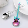 thumbnail image 4 of ruzhgo 4pcs Guitar Coffee Spoon Set Stainless Steel Dessert Ice Cream Spoon Tea Spoon Coffee Accessories Flatware Drinking Tools, 4 of 6