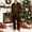 Coffee, variant on Men Pajama Set Men Satin Pajamas Long Sleeve Sleepwear Button Down Loungewear 2 Pcs Pj Set