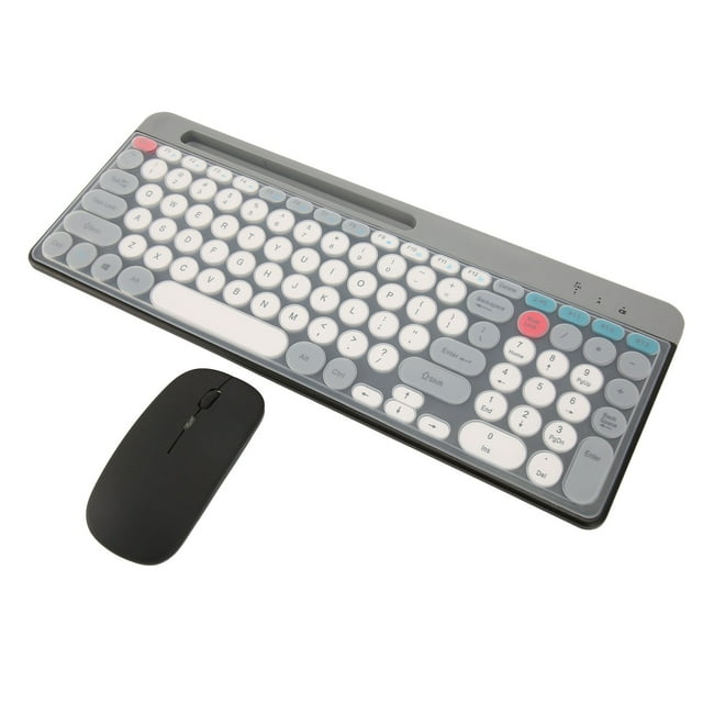 Combo Delgado De Teclado Y Mouse Inalámbricos, Juego Compacto De Teclado Y Mouse Inalámbricos Para Computadora, Computadora, Computadora De Escritorio, PC