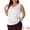 White, variant on DARING DIVA Women's Plus Silk Satin Tank Top V Neck Cami Blouse 1X Black