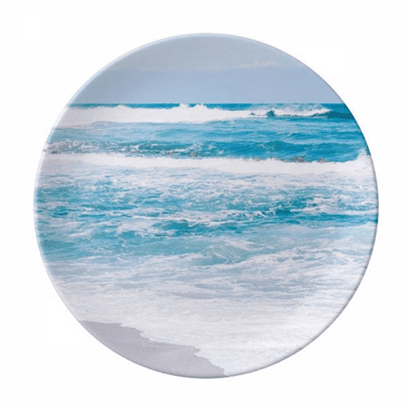 

Ocean Water Beach Science Nature Picture Plate Decorative Porcelain Salver Tableware Dinner Dish