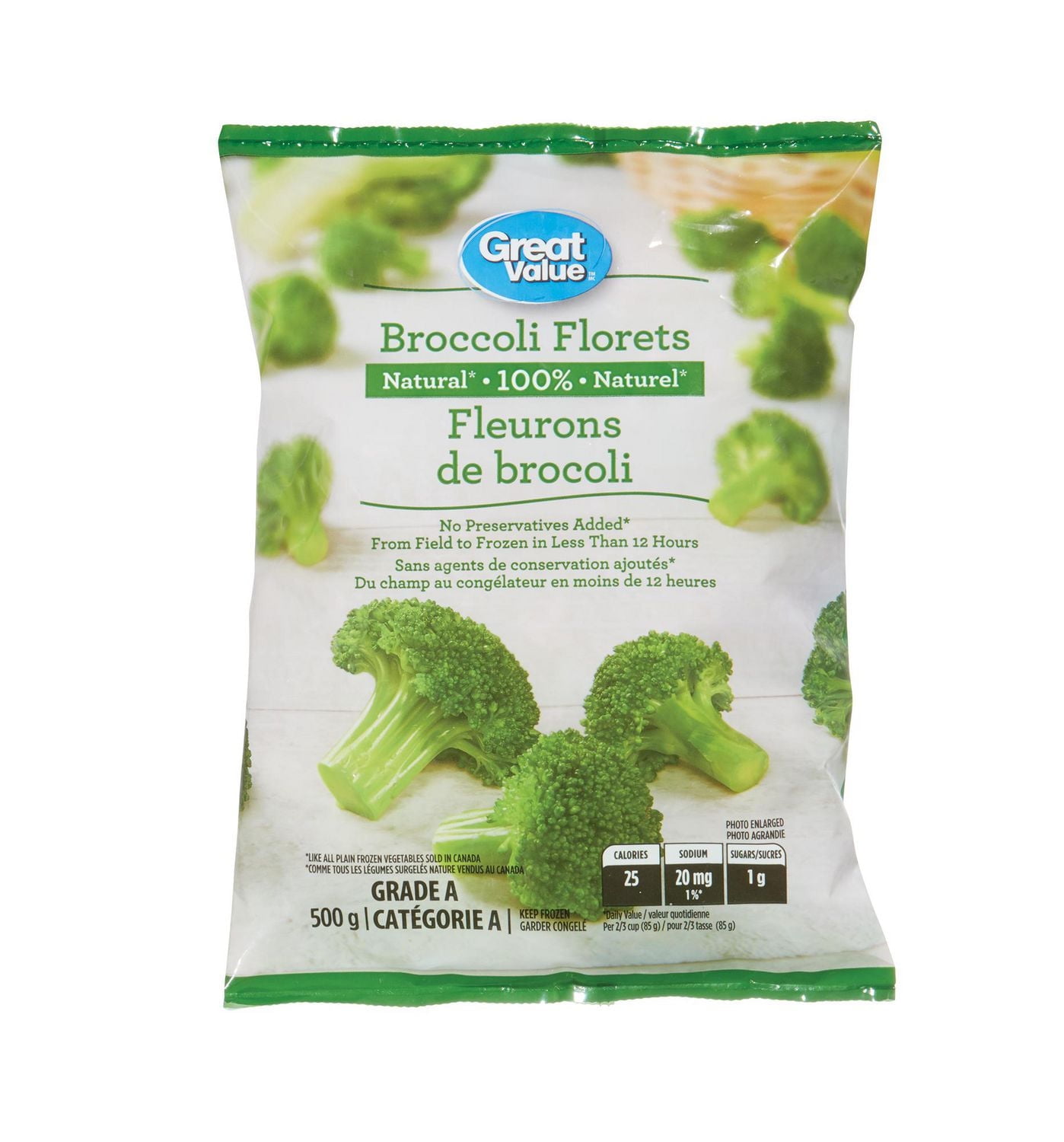 Great Value Frozen Broccoli Florets