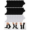 thumbnail image 6 of FLYRUN 30 Pairs Mens Lightweight Crew Socks Long Socks Thin, 6 of 6
