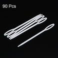 thumbnail image 3 of Uxcell Plastic Sewing Needles, 9cm Large Eye Blunt Learning Needles, White 90 Pack, 3 of 4