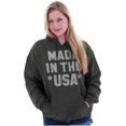 thumbnail image 3 of Made in the USA Patriotic Pride Stars Hoodie Sweatshirt Women Men Brisco Brands X, 3 of 6