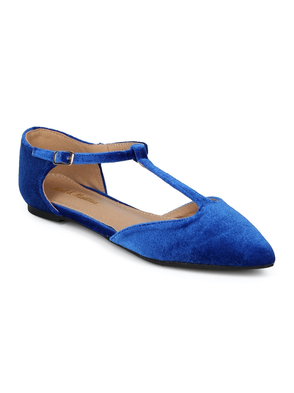 pointed toe velvet flats