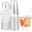 Strawless Sip Lid, variant on 50 Set Plastic Cups with and Straws, Disposable Clear Iced Coffee Cup with Round Bottom Plastic Cup for Cold Juice Milkshakes Holiday Party Picnic Supplies(Classic Lid,12 oz)