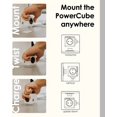 thumbnail image 3 of Allocacoc PowerCube Extended USB Surge Protector 175J, 4 Outlets 2 USB Ports 10ft Extension Cord w/ Mounting Dock, Space-Saving Power Strip Cube, No Block Design for Home Dorm Office Gift, 3 of 10