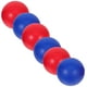 thumbnail image 2 of Pelota de playa de colores de repuesto para juegos de paleta de playa al aire libre, 6 uds., 2 of 4