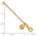 thumbnail image 4 of Diamond2Deal 22K Yellow Gold Polished and Satin 1.3mm Solid Cable Chain Necklace for Women 24", 4 of 5