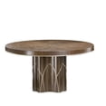 thumbnail image 2 of Michael Amini Villa Cherie Round Wood Dining Table in Hazelnut Brown, 2 of 9
