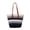 Striped Black, variant on Boho Women Straw Tote Bag, Large Capacity Weaving Top Handle Bag for Summer Vacation Travel Beach Shopping Work Daily Use (Striped Black)