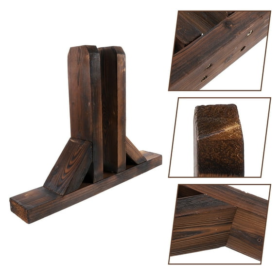 OATIPHO Garden Fence Holder Light Brown Smooth Surface No Burrs Extra Stability
