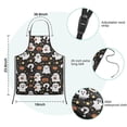 thumbnail image 7 of Halloween Ghosts with Pumpkins and Stars Kids Aprons for Girls and Boys,Adjustable Neck Strap Toddler Aprons for Kids Cooking Baking,23.6"x19", 7 of 7