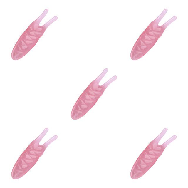 Vogacara Resina Gusano Forma Nariz Masajeador Pedicura Cuerpo completo Raspado Circulación de sangre Belleza Viajar Levantamiento Raspador Rosa Type2 NO2