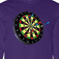 thumbnail image 4 of Inktastic Dart Board Long Sleeve T-Shirt, 4 of 5