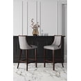 thumbnail image 2 of Manhattan Comfort Fifth 31.5" Faux Leather Barstool in Light Gray, 2 of 3