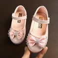 thumbnail image 2 of Shoes Gift for Girls Toddler/Little Girls Mary Jane Ballerina Flats Shoes Slip-on School Party Dress Shoes for Toddler First Walkers Crystal Bowknot Crystal Princess Shoes Save Big, 2 of 7