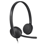 Logitech H340 USB Headset in Black for Internet Calls and Music - 981-000507