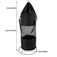 thumbnail image 2 of Matsuzay Bolsa de basura para barcos con cordón para exteriores, contenedor de almacenamiento de latas de malla, soporte para acampar, herramientas de Almacenamiento y organización del hogar Negro Matsuzay HA042072-01, 2 of 6
