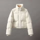 thumbnail image 1 of Parkas de manga larga para mujer, chaqueta de invierno con cuello alto y plumón grueso, chaqueta de algodón para mujer, 1 of 6