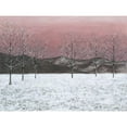 thumbnail image 3 of Willett, Michael 18x15 Black Modern Framed Museum Art Print Titled - Sunset Snowfall I, 3 of 5