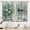 C1 Green Botanical, variant on Purple Lavender Floral Kitchen Curtains Farmhouse Flower Bathroom Curtains Window Treatment Drapes Tier Plant Country Cafe Small Bedroom Short French Door Curtains 2 Panels 27.5x39 Inch
