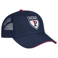 thumbnail image 3 of Men's Colosseum Navy Pennsylvania Quakers Wyatt Primary Team Trucker Adjustable Hat, 3 of 4