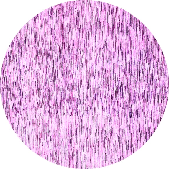 Ahgly Company Indoor Round Solid Purple Modern Area Rugs, 4' Round