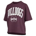 thumbnail image 2 of Women's Pressbox  Maroon Mississippi State Bulldogs Nelson T-Shirt, 2 of 3