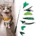 thumbnail image 3 of kusrkot Cat Feather Toy Set Faux Feather Having Fun Retractable Fishing Pole Teaser, 3 of 9