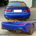 thumbnail image 4 of Ikon Motorsports Compatible with 19-22 BMW 3 Series G20 330i M Sport Ikon Style Rear Diffuser Bumper Lip Gloss Black - PP, 4 of 5