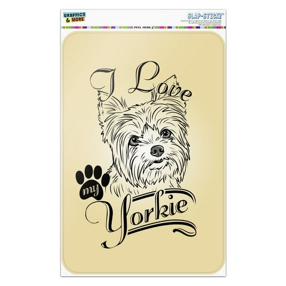 I Love My Yorkie Yorkshire Terrier Home Business Office Sign