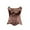 Brown, variant on absanyy Women's Satin Corset Top - Square Neck Boned Waist Cinching Strapless Bustiers, Fashion & Costume Use, Plus Size Friendly